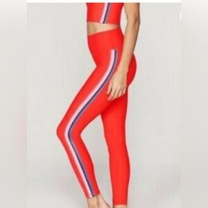 Spiritual Gangster Women's Size S Compressive High Waist 7/8 Legging Rainbow NEW